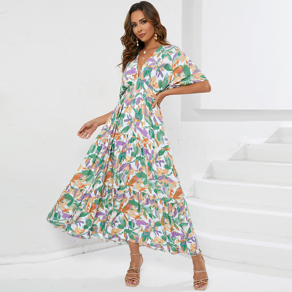 Damen Maxikleid Sovae