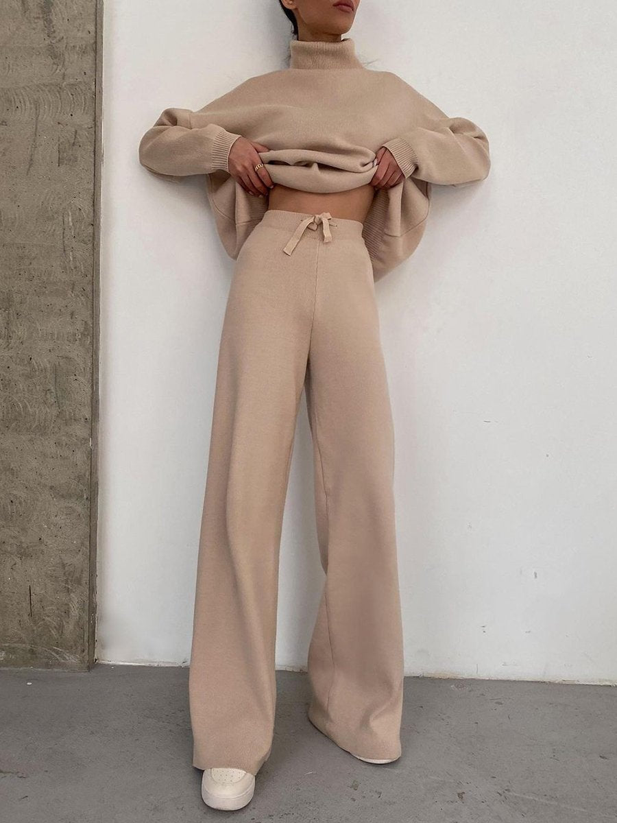 Damen bequemer und stylischer Strickanzug Sovae
