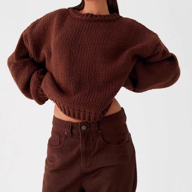 Damen Gemütlicher und stylischer Oversized-Pullover mit strukturiertem Strick Sovae