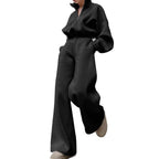 Damen Fleece-Hoodie mit halbem Reißverschluss Sovae