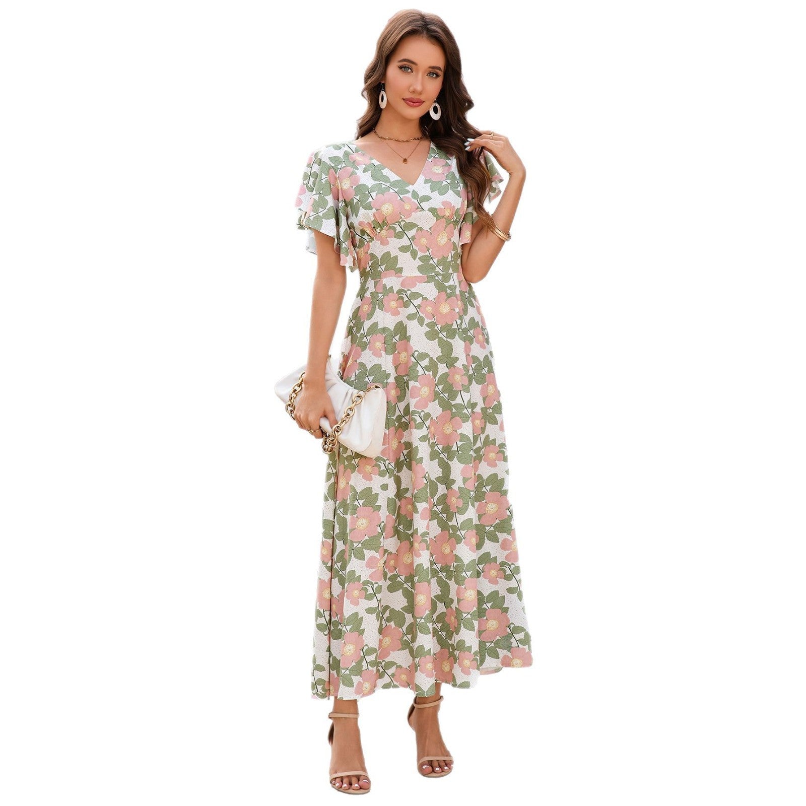 Damen Maxikleid Sovae