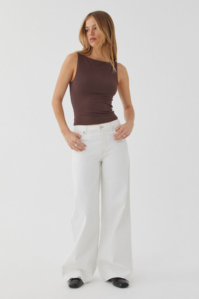 Damen Vintage Weit geschnittene Jeans Sovae