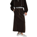 Damen Langer Rock aus hochwertigem Jersey mit elastischem Taillenband Sovae