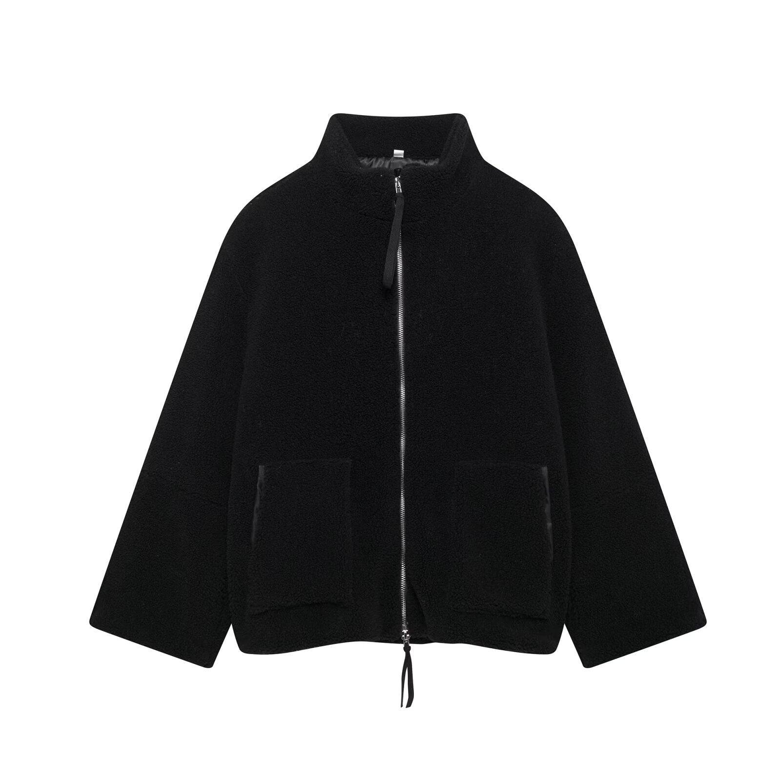 Damen Fleecejacke mit hohem Kragen und praktischen Taschen Sovae