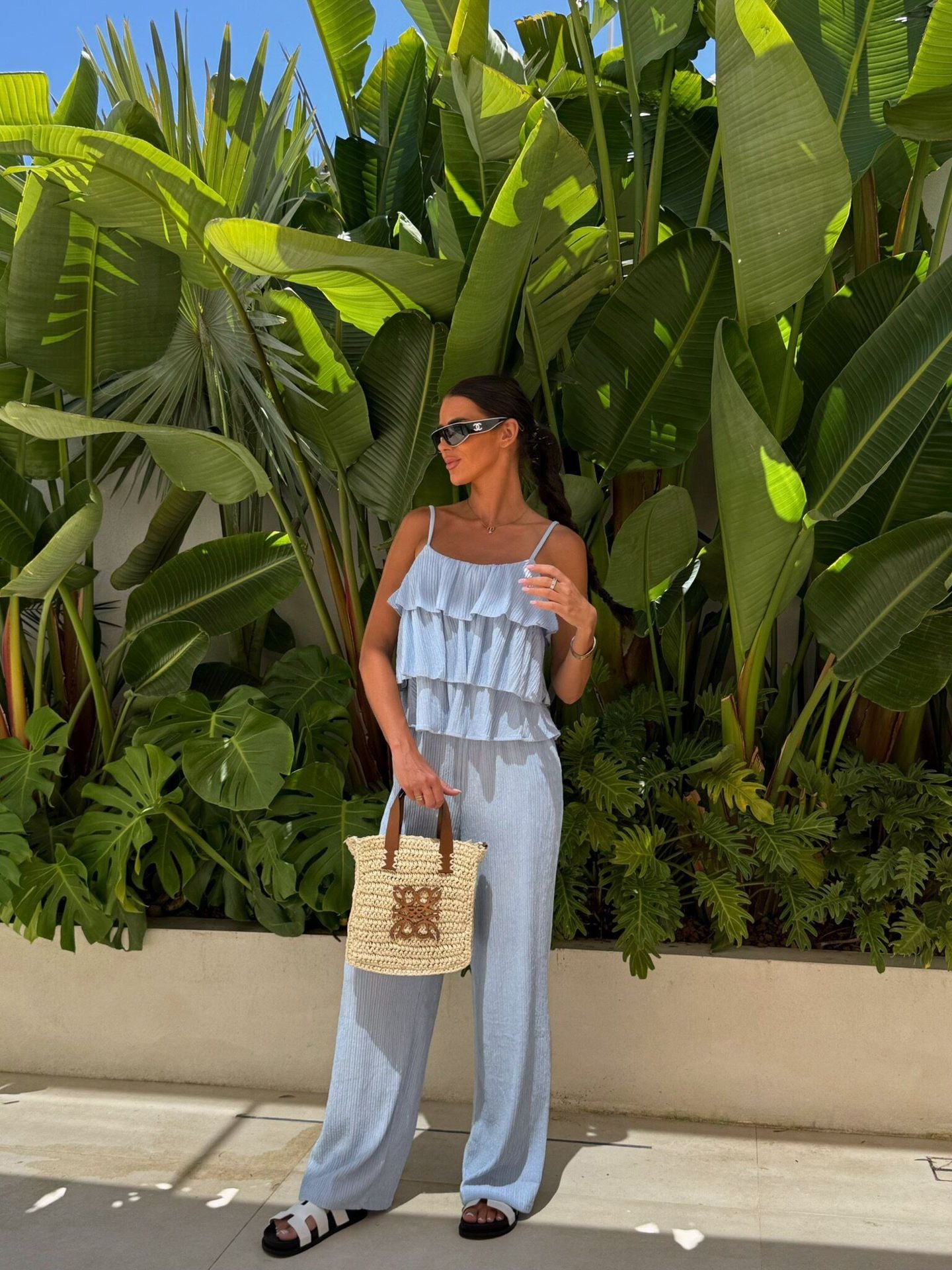 Damen lässiger Jumpsuit mit Schichten Sovae