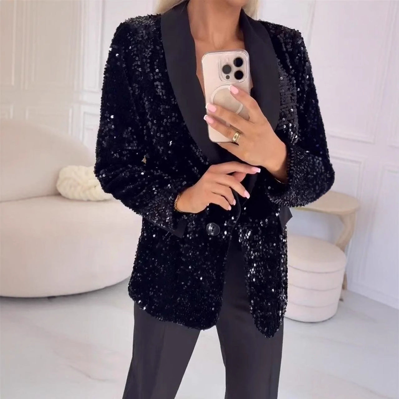 Damen Funktionsblazer mit Pailletten Sovae