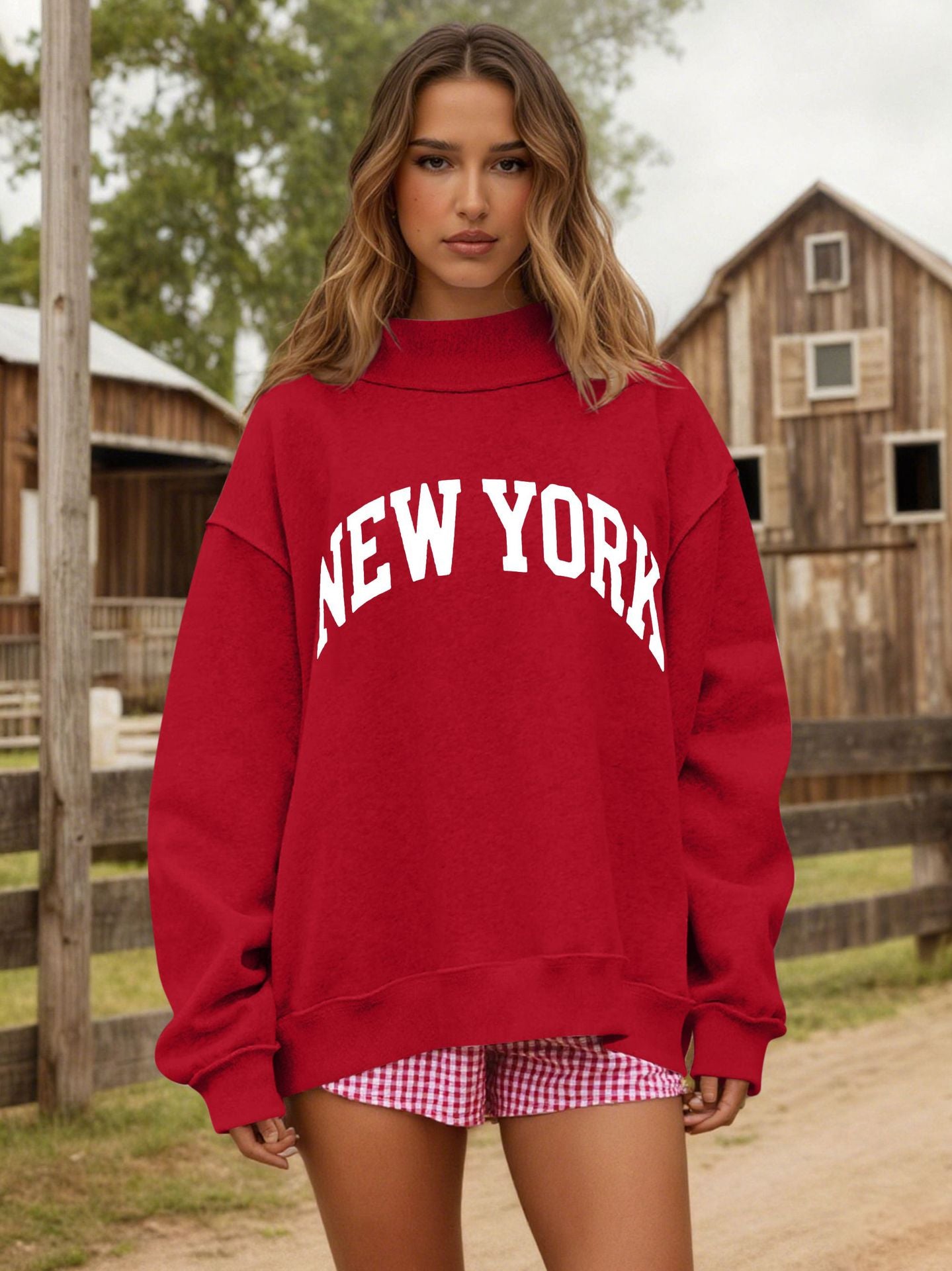 Damen gemütlicher Oversized Pullover Sovae