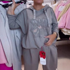 Damen modischer Hoodie mit floraler Applikation und lässiger Passform Sovae