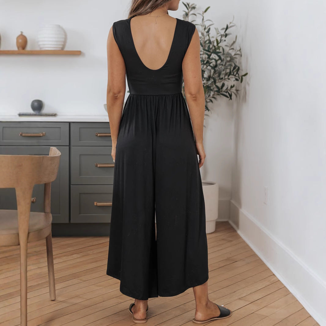Damen Maxikleid mit eleganter Silhouette und fließendem Stoff Sovae