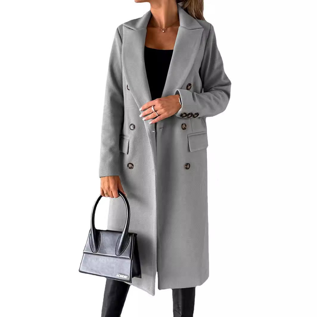 Damen Eleganter und modischer doppelter Blazer Sovae