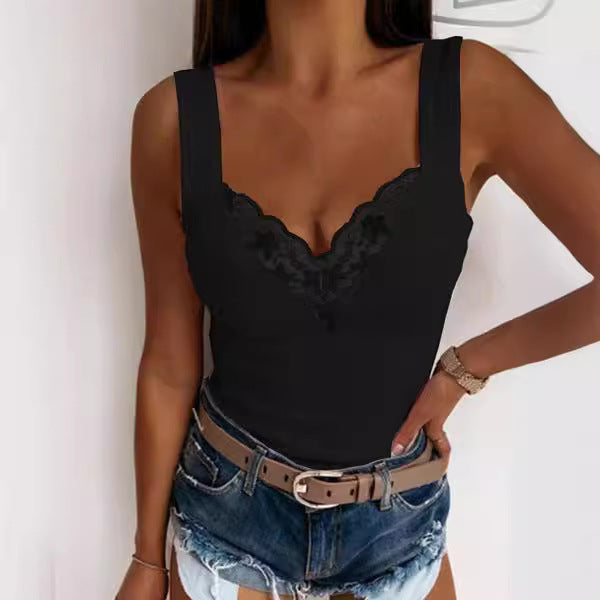 Damen Body mit Spitze Sovae