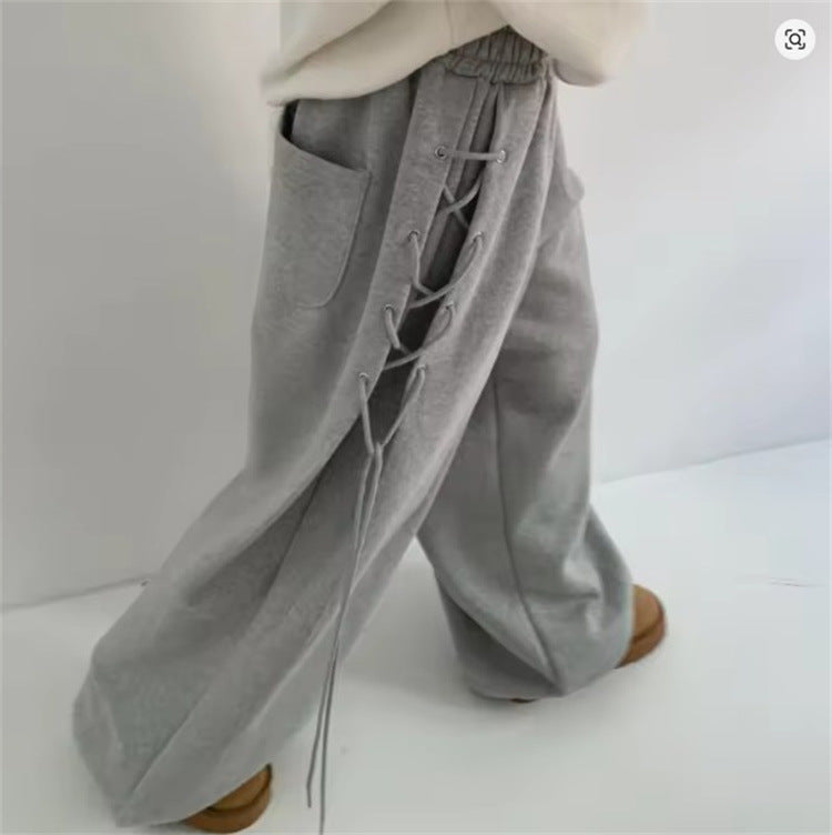 Damen lässige und modische Sweatpants mit Schnürung Sovae