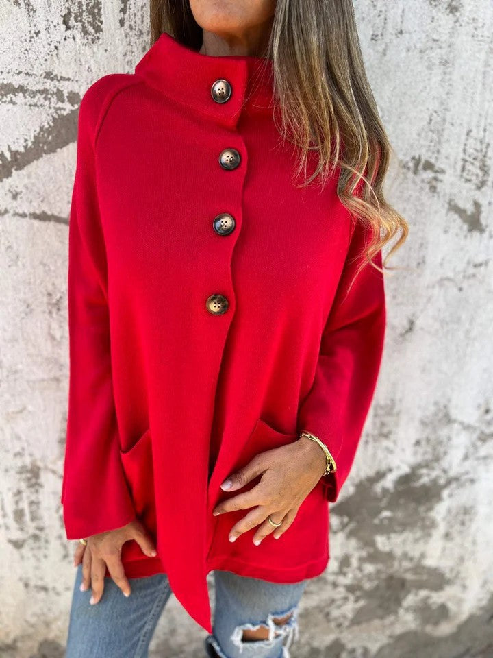Damen gemütliche und stilvolle Langjacke Sovae