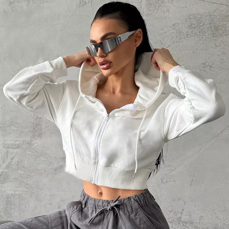 Damen modischer Cropped Hoodie Sovae