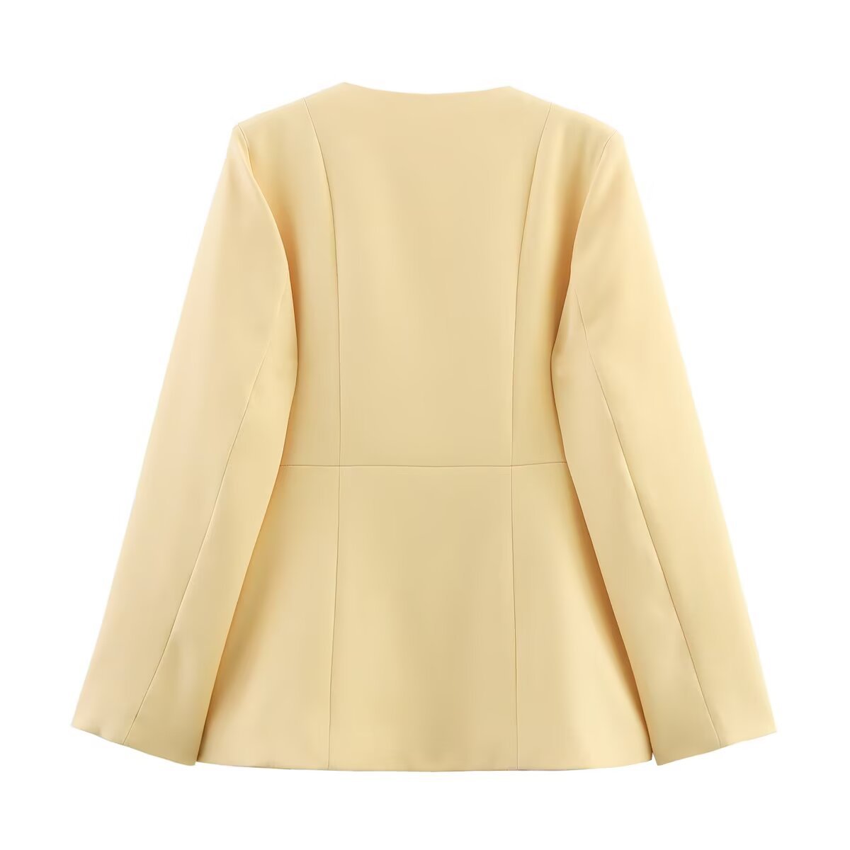 Damen Strukturierte Blazerjacke mit eleganter Knopfleiste und aufgesetzten Taschen Sovae