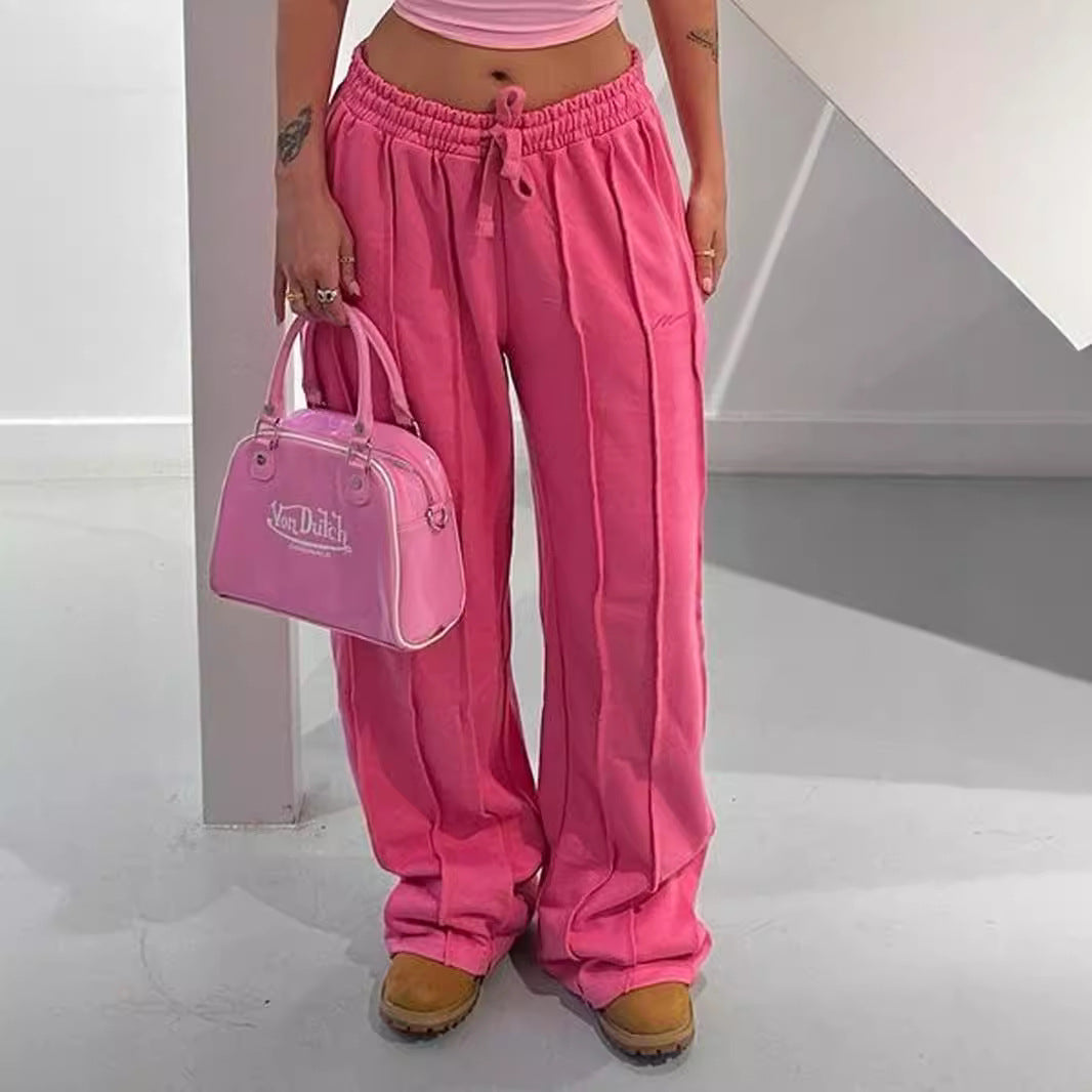 Damen Lässige Freizeithose mit elastischem Bund und schmeichelhaftem Schnitt Sovae