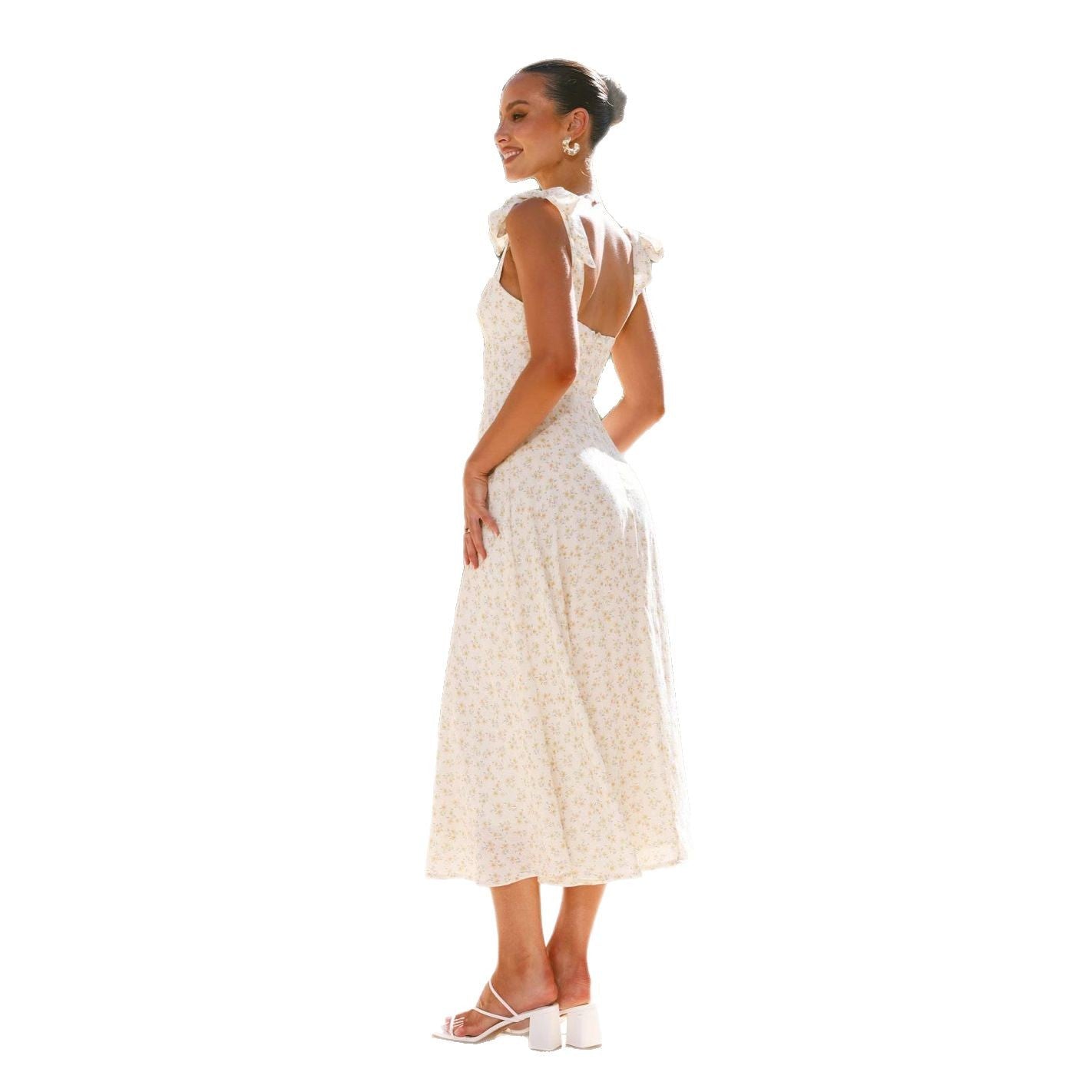 Damen Sommerkleid mit trägerlosen Details Sovae