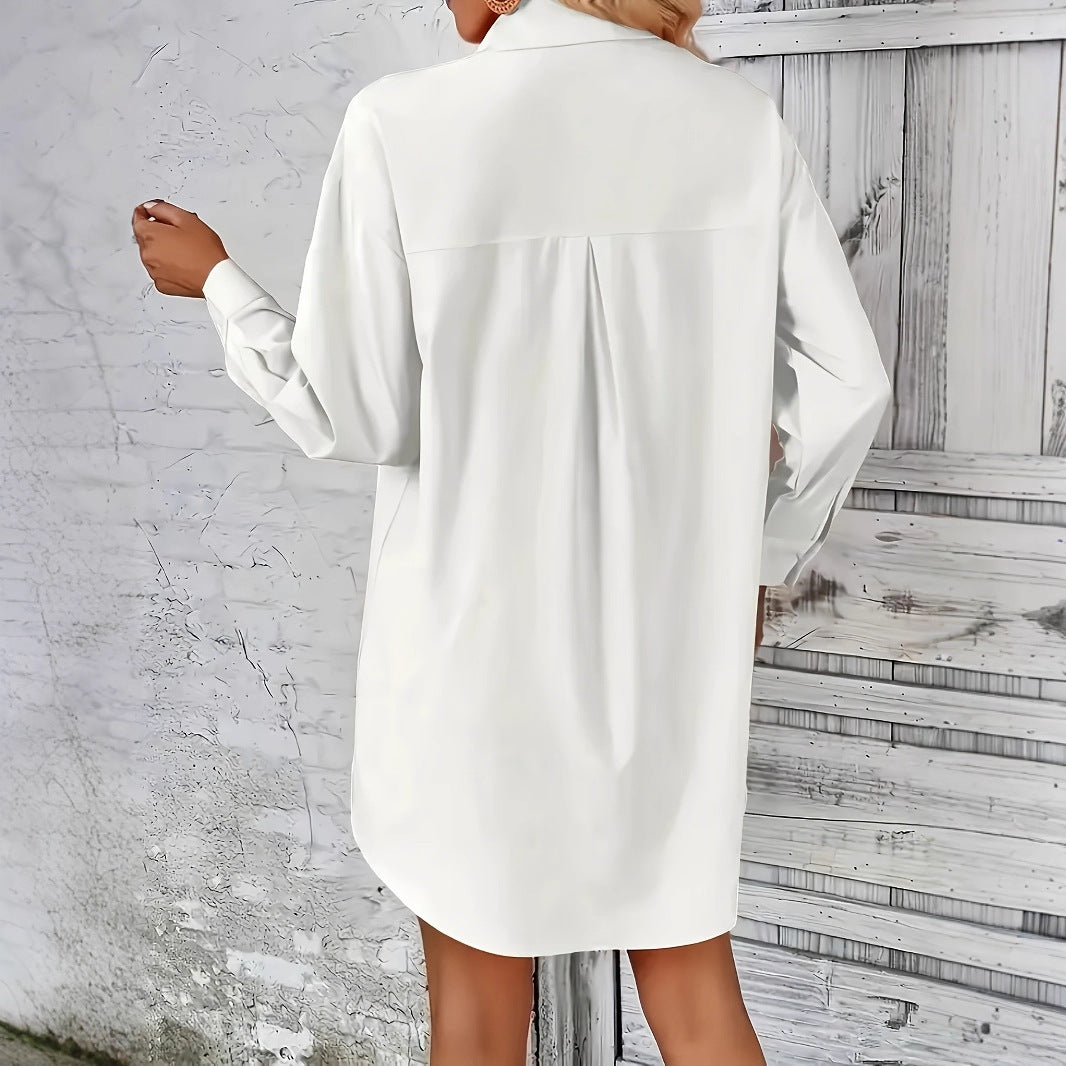 Damen Hemdblusenkleid Sovae