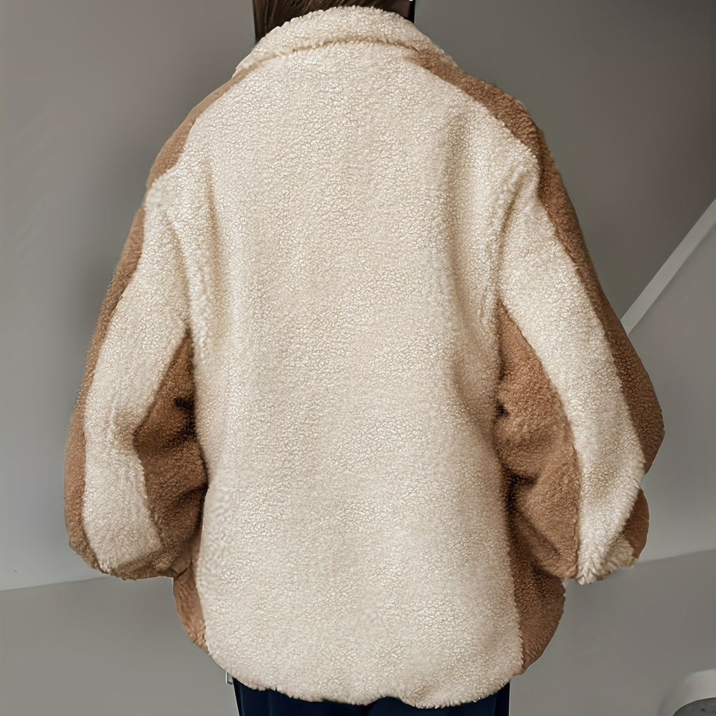 Damen kuschelweiche Fleece Jacke Sovae