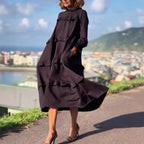 Damen Midikleid mit raffinierten Volantdetails Sovae