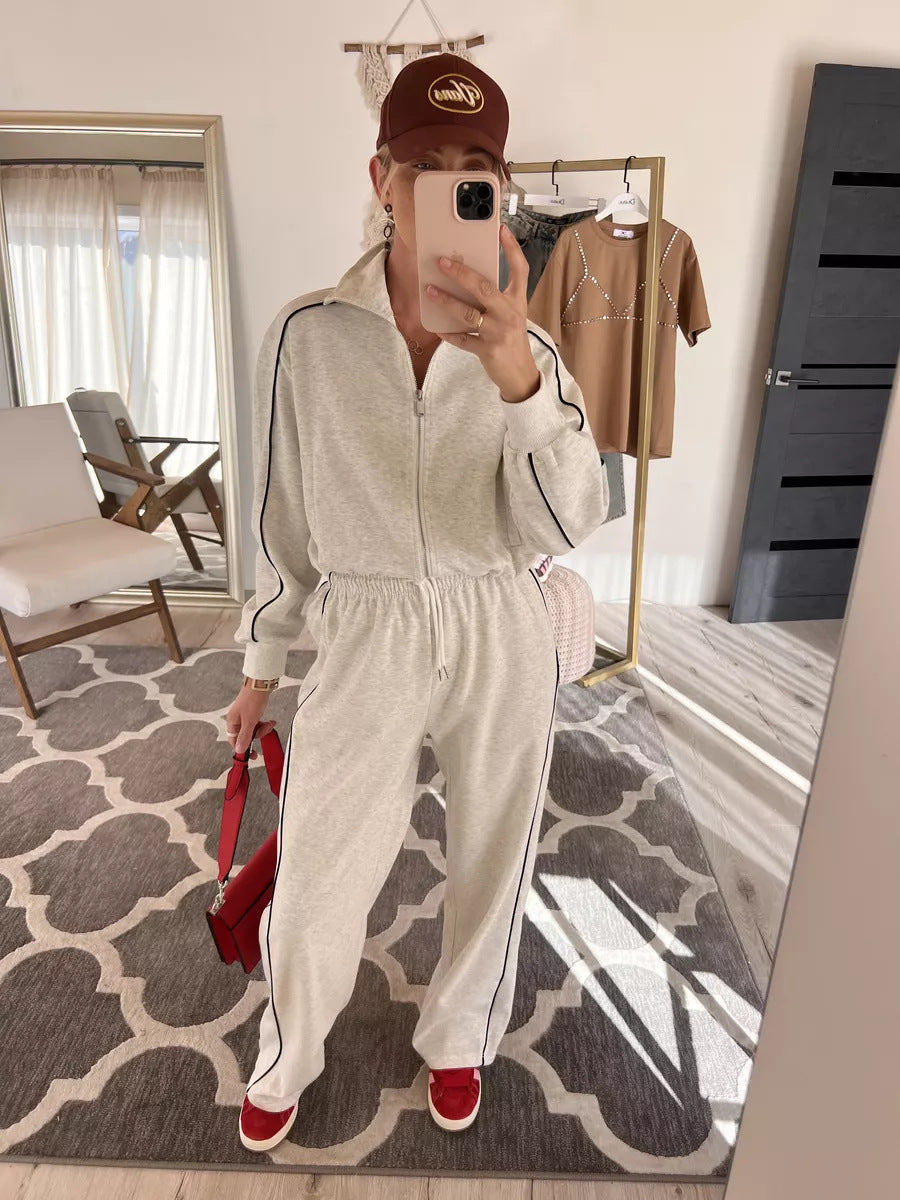 Damen Sportlicher Trend-Hoodie und Jogger Set Sovae