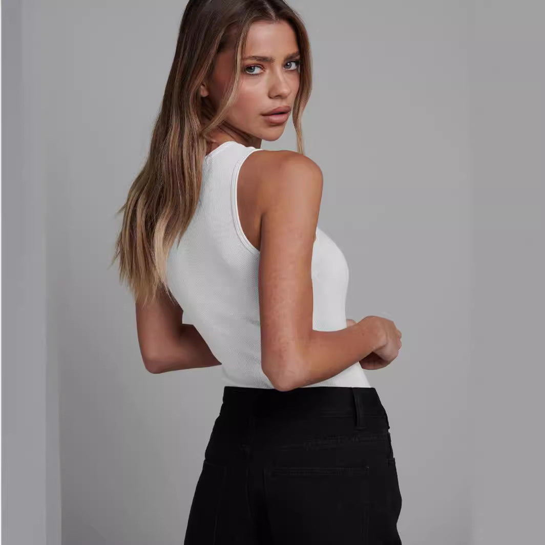 Damen asymmetrisches und figurbetontes Bodysuit Sovae