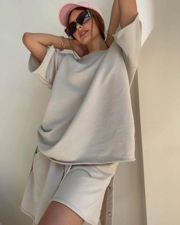 Damen Oversized Freizeitsport Set Sovae