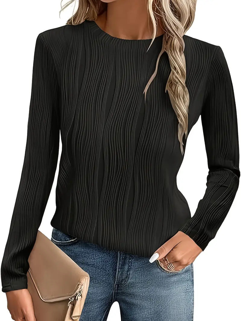 Damen Feinstrickpullover mit Rippstruktur Sovae