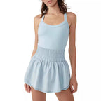 Damen sportliches Kleid mit elastischem Bund Sovae