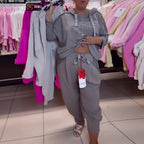 Damen modischer Hoodie mit floraler Applikation und lässiger Passform Sovae