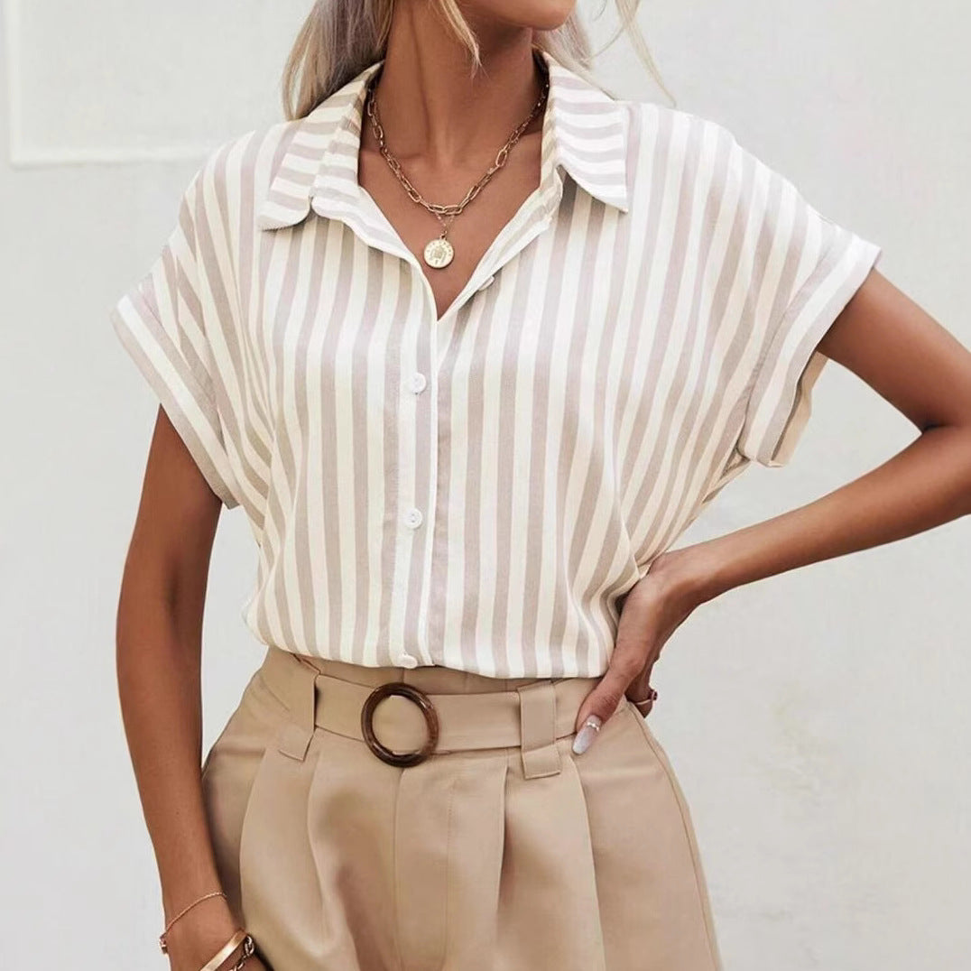 Damen figurbetontes Gingham Hemd Sovae