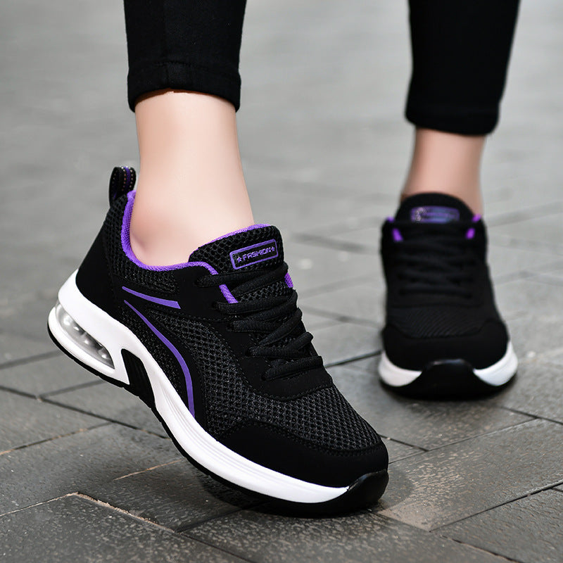 Damen Lauf-Sneaker mit atmungsaktivem Mesh-Obermaterial und dämpfender Sohle Sovae