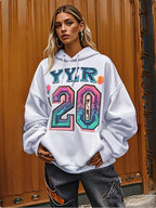 Damen Oversized Kapuzenpullover Sovae