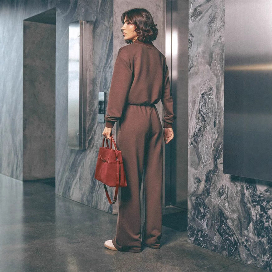 Damen Sportliches Lounge-Set mit weitem Schnitt Sovae