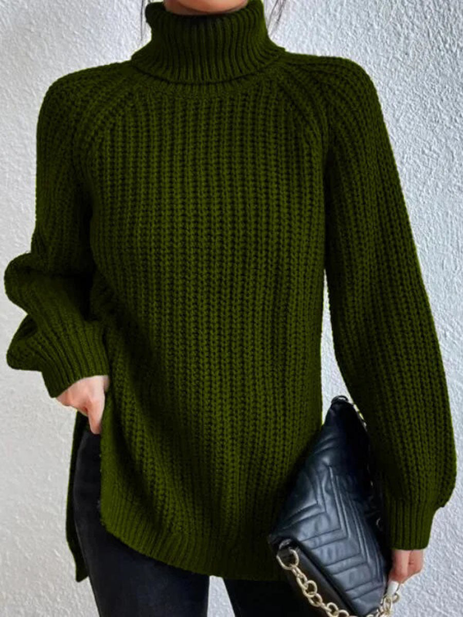 Damen Rollkragenpullover Sovae