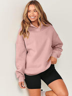 Damen Oversize Kapuzenpullover Sovae