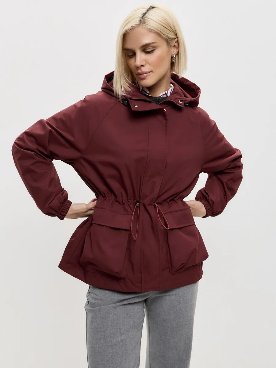 Damen funktionale Windjacke mit Kapuze Sovae
