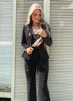 Damen Glamouröses Anzugset Sovae