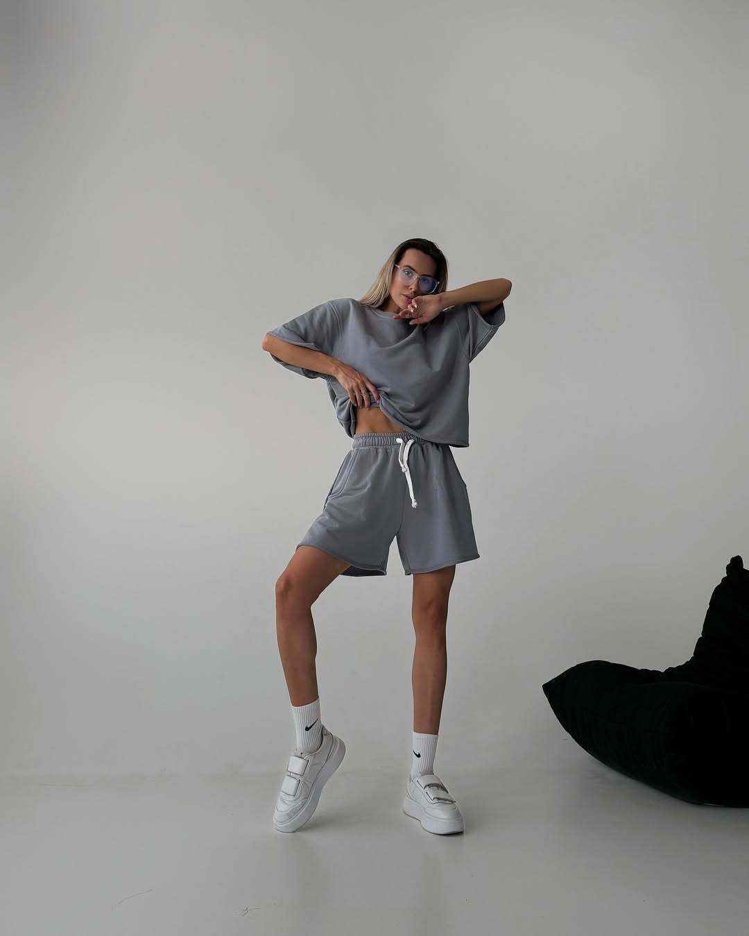 Damen Oversized Freizeitsport Set Sovae