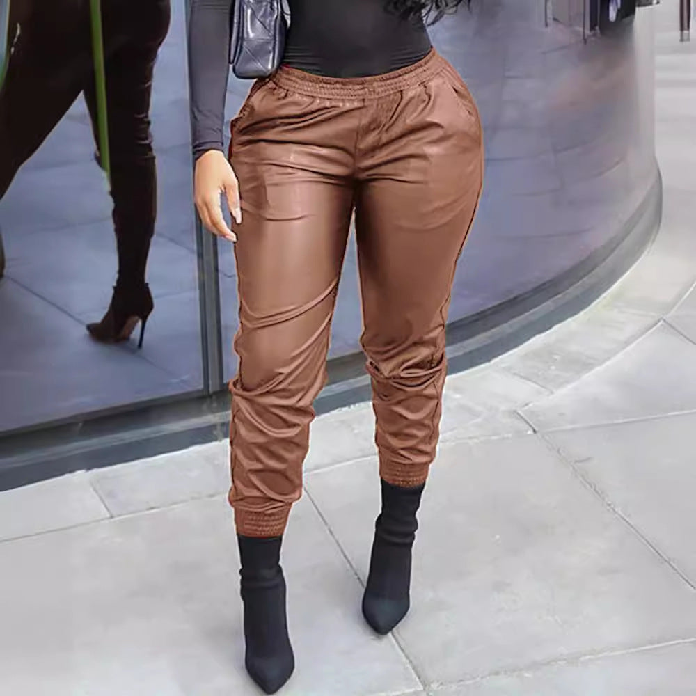 Damen sportliche Lounge-Hosen mit Raffung Sovae