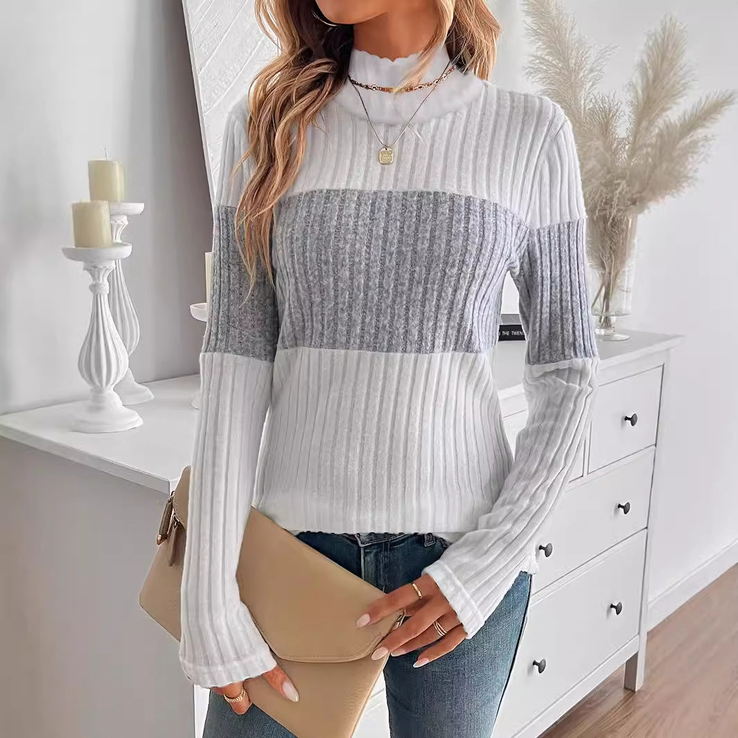 Damen modischer Pullover mit strukturiertem Design Sovae