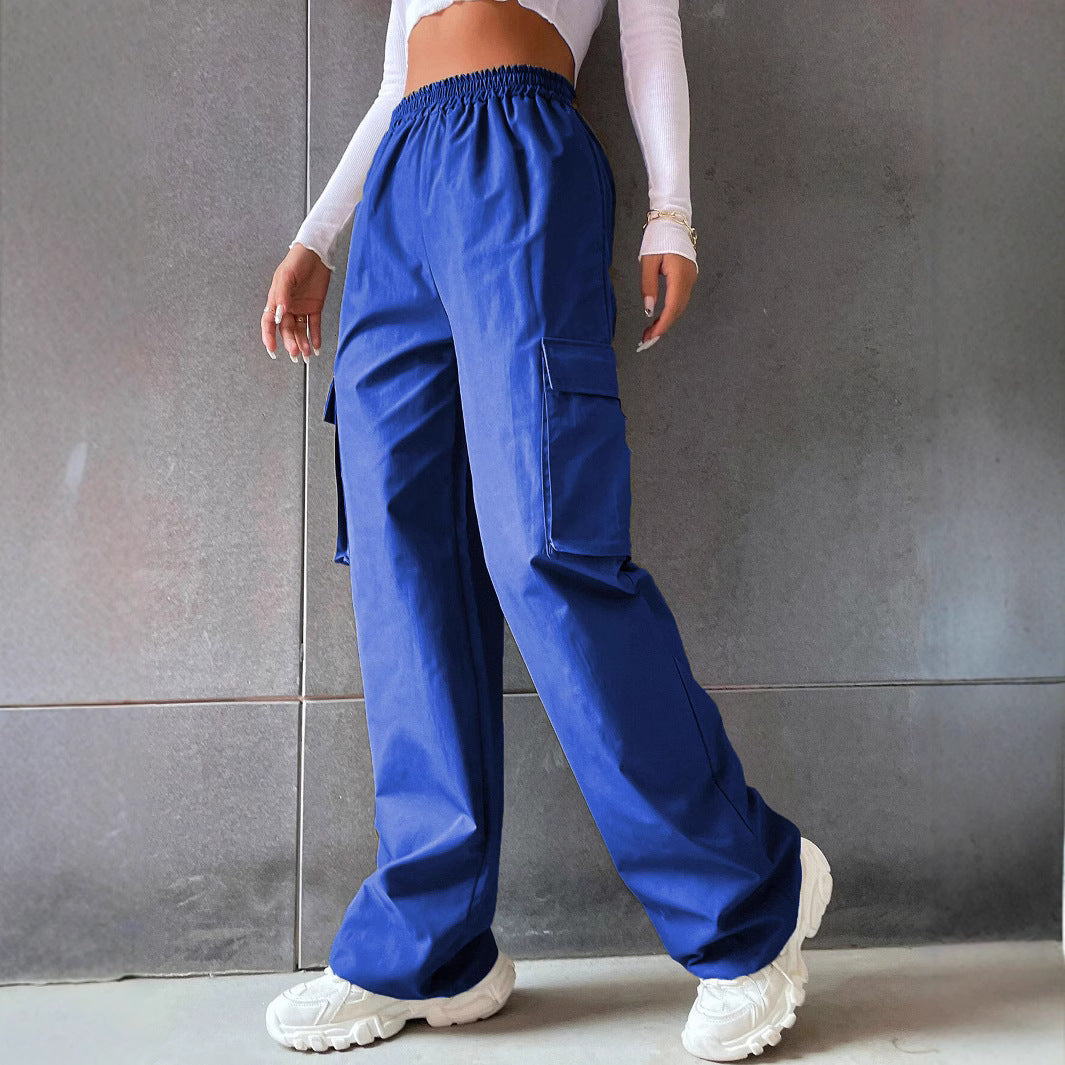 Damen Cargo-Hose mit elastischem Bund und praktischen Seitentaschen Sovae