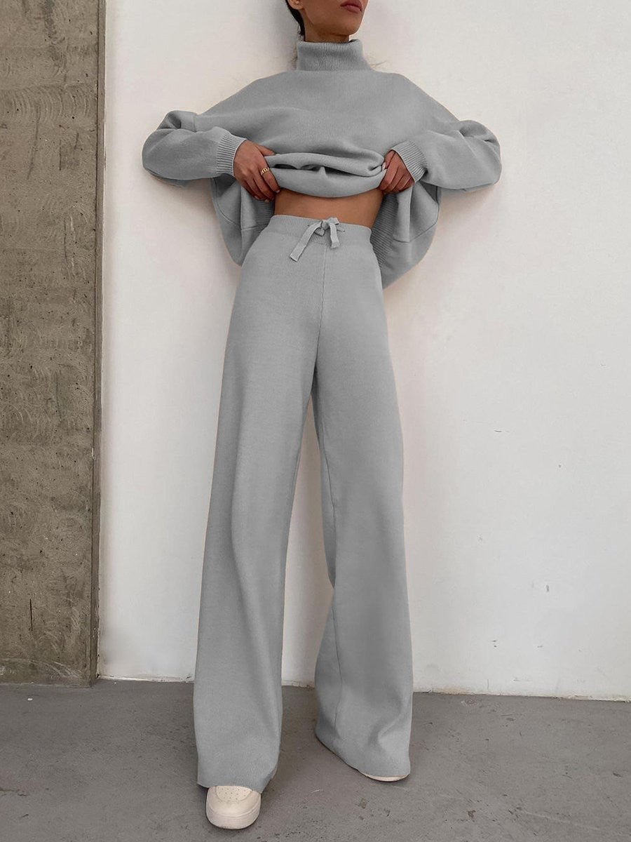 Damen bequemer und stylischer Strickanzug Sovae
