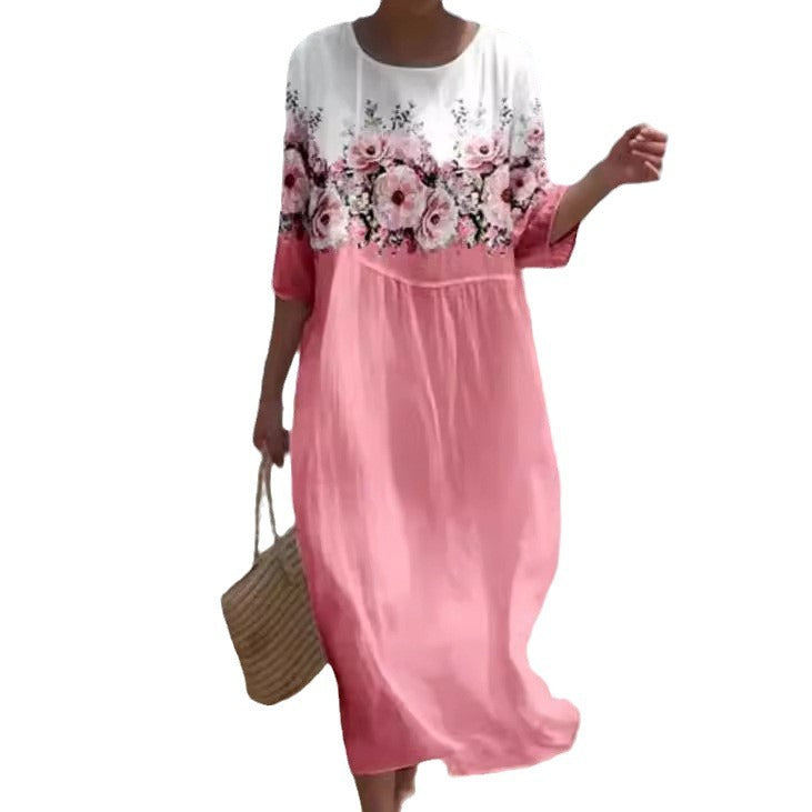 Damen Freizeitkleid mit floralem Design Sovae