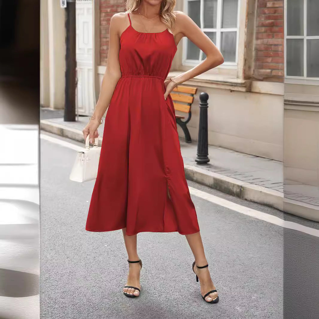 Damen Midikleid Sovae