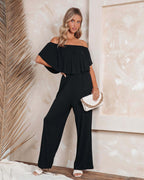 Damen Off-Shoulder Jumpsuit Sovae