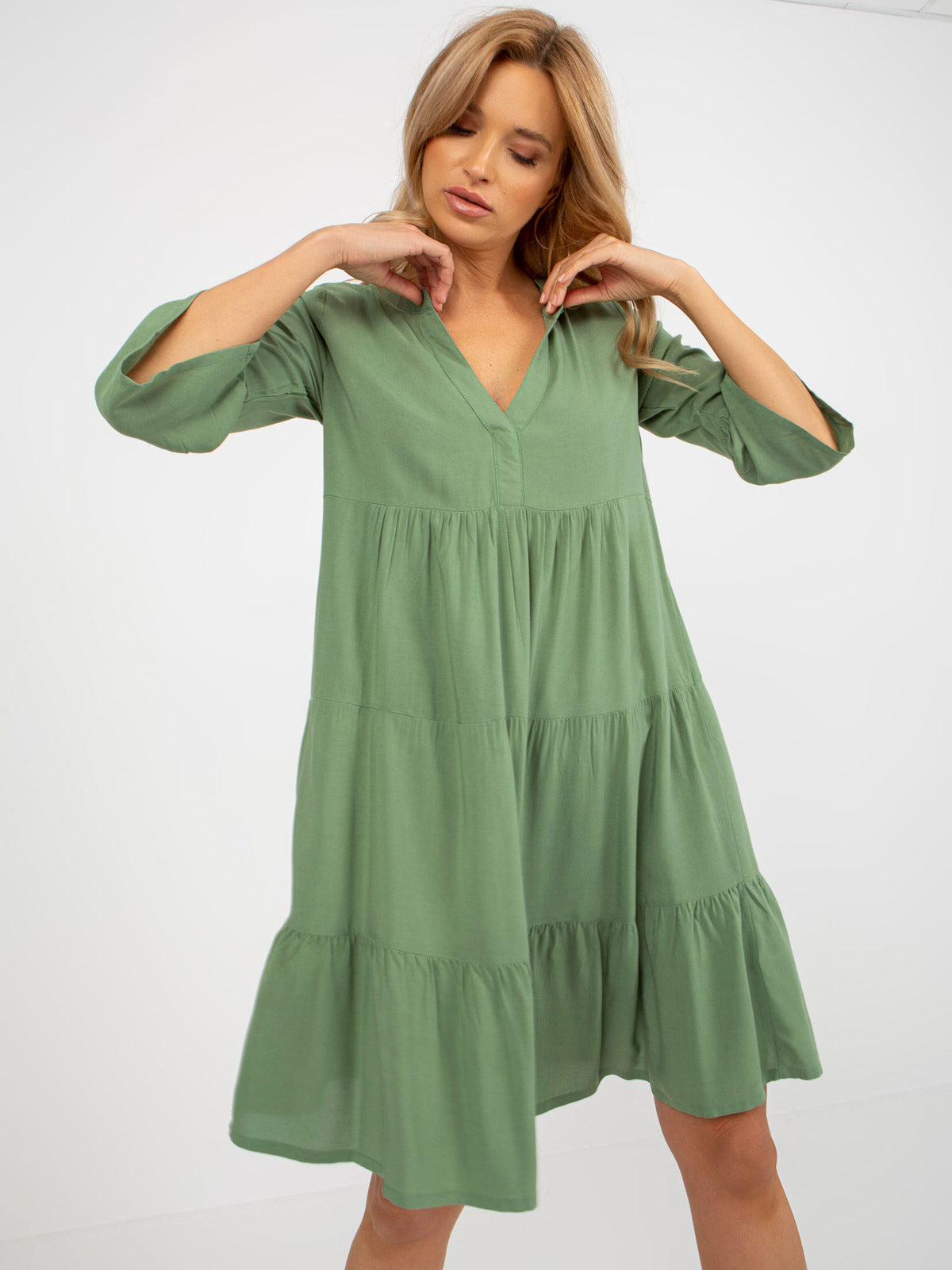 Damen Midi Kleid Sovae