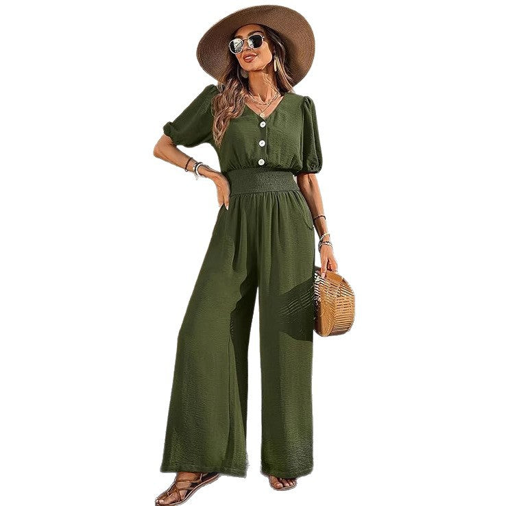 Damen Luftiges Weitbein-Jumpsuit Sovae
