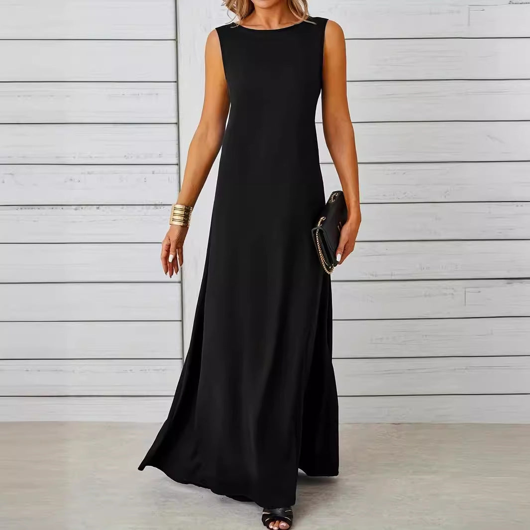Damen elegantes Maxikleid mit edlem Schnitt Sovae