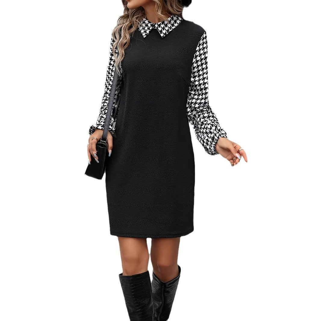 Damen Kleid mit Karomuster Sovae